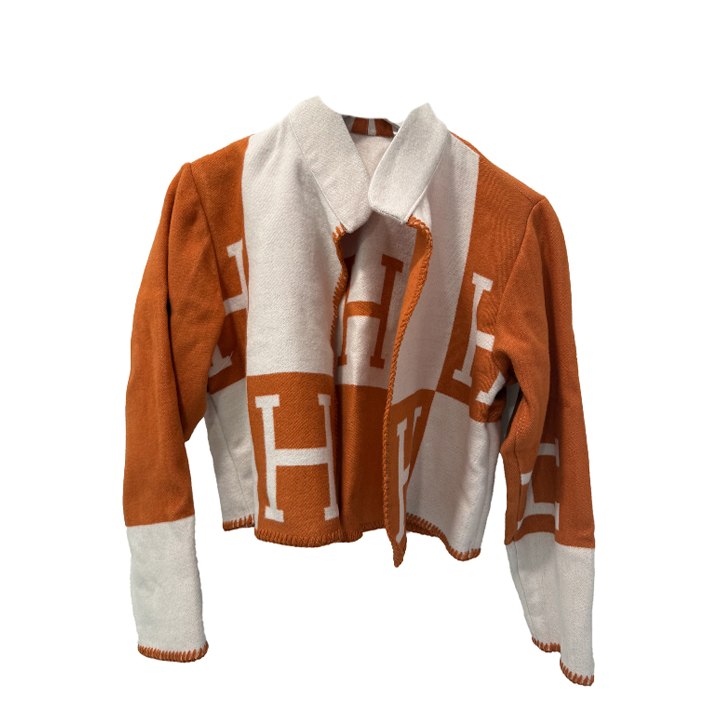 Cropped Jacket - Orange