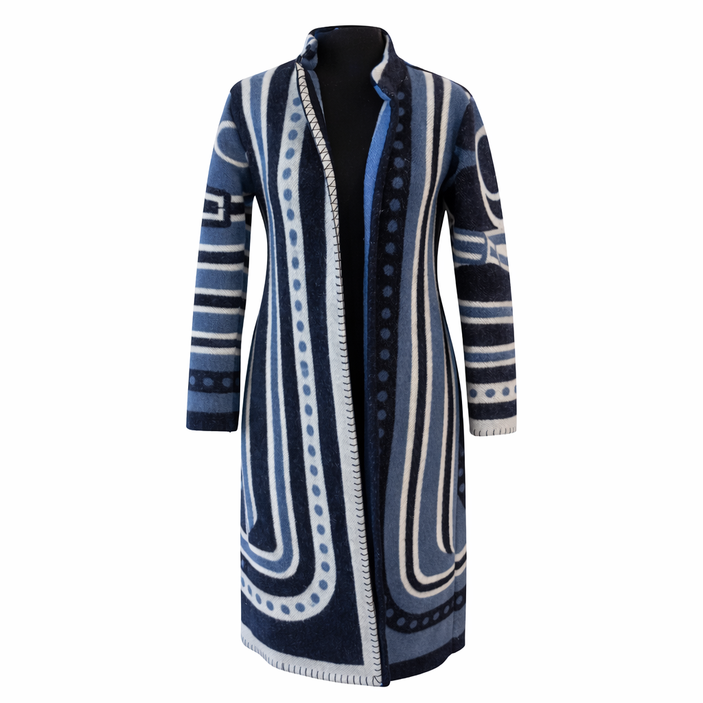 Long Navy Equestrian Coat