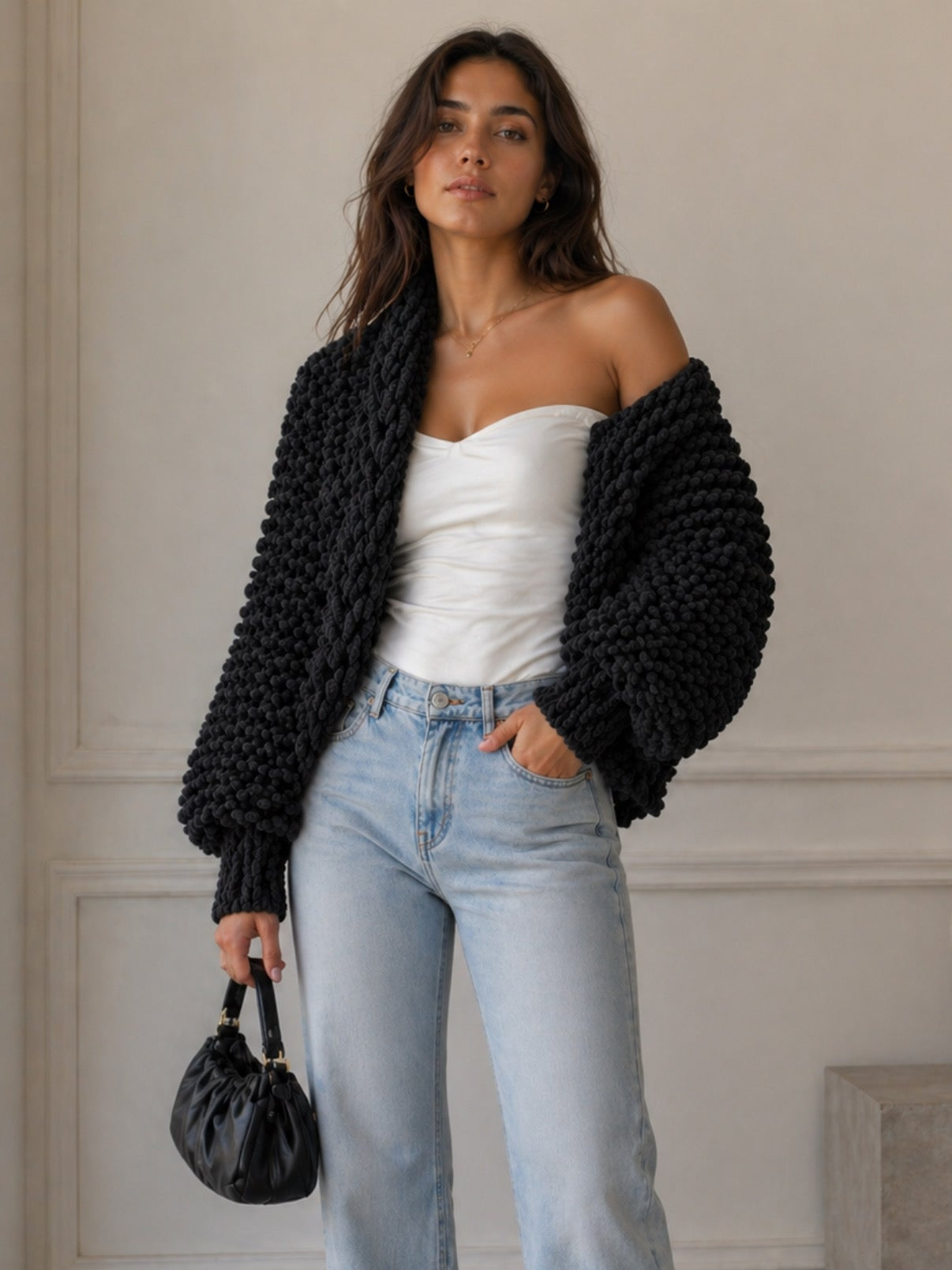 The Signature Shrug in Jet Black
