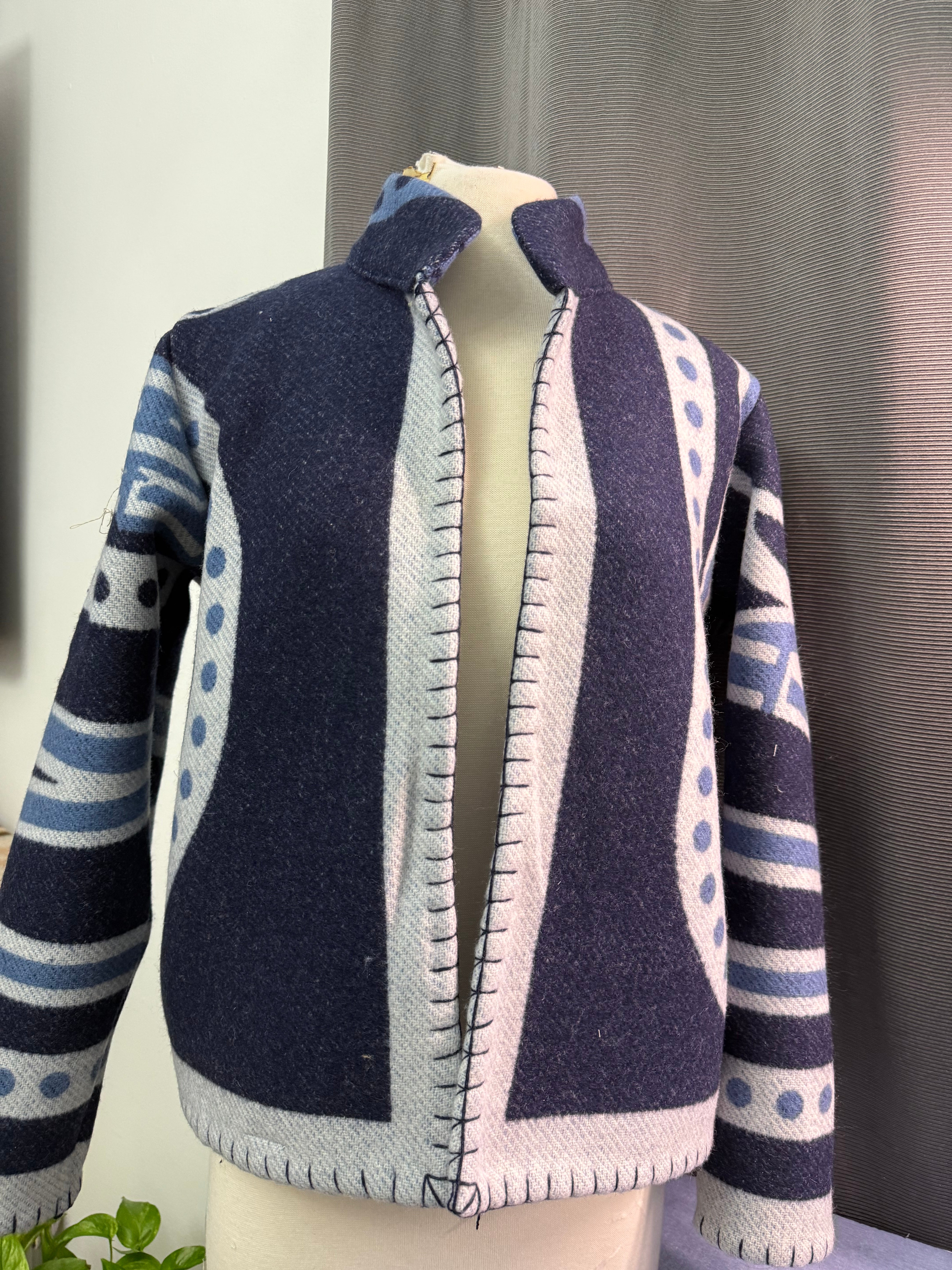 Navy Esquestrian coat