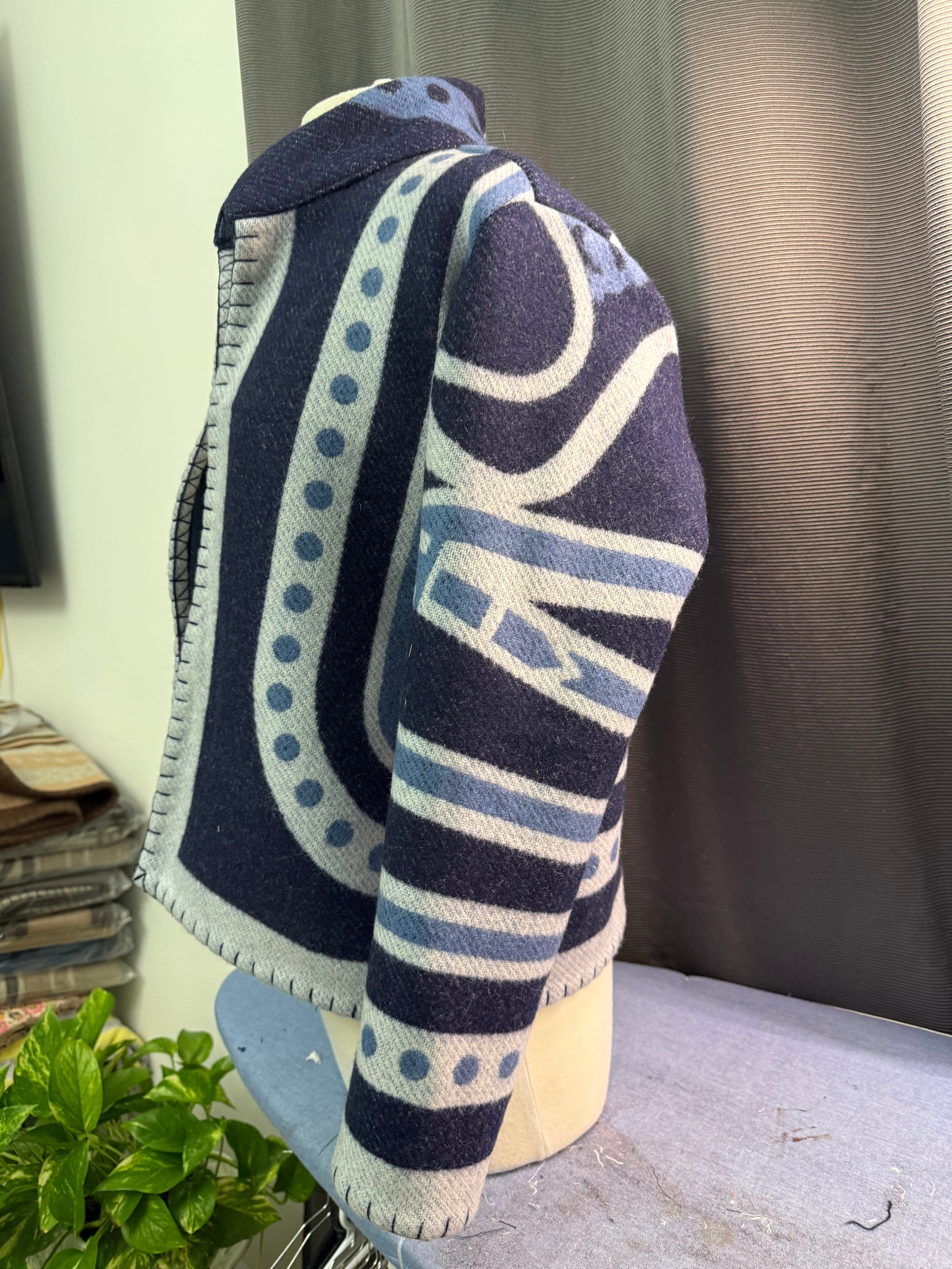 Navy Esquestrian coat