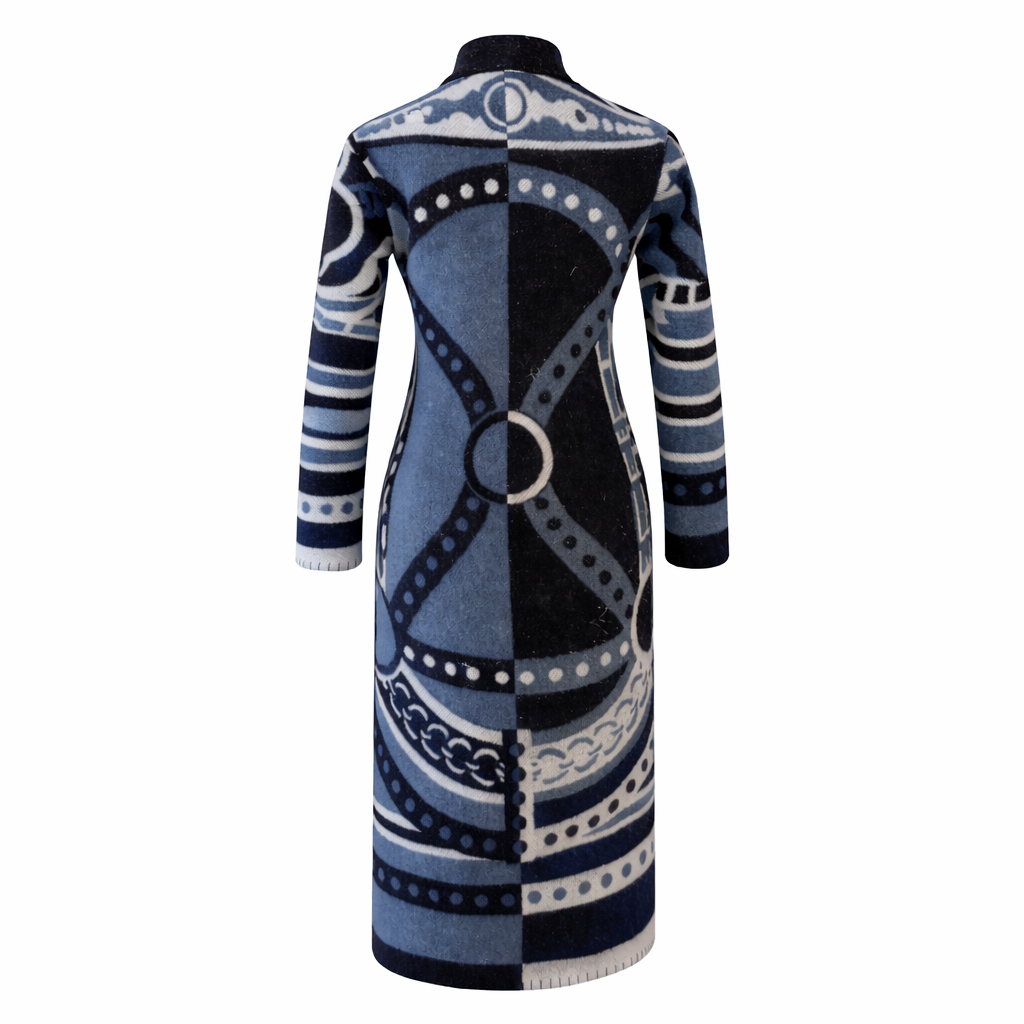 Long Navy Equestrian Coat