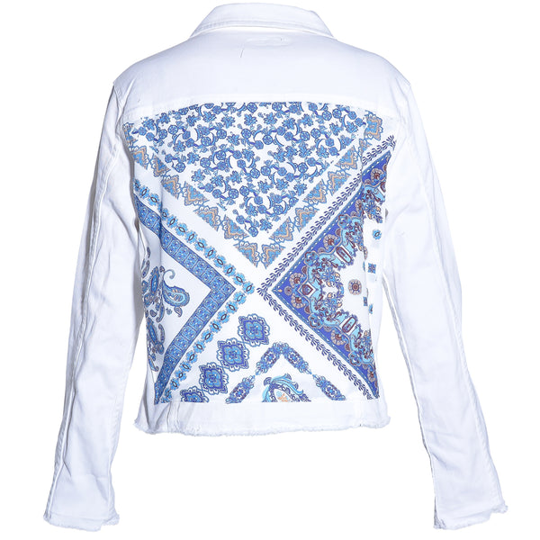 Ksubi - Ksubi Oversized White Denim Jacket on Designer Wardrobe